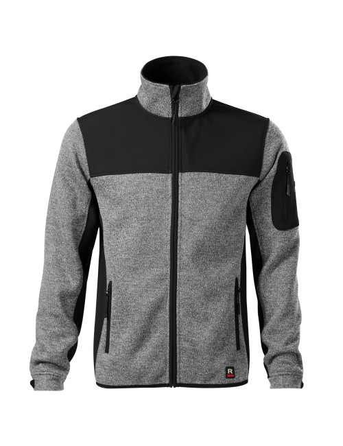 Lässige 550 Herren-Softshelljacke aus hellgrauem Strick von Malfini Rimeck