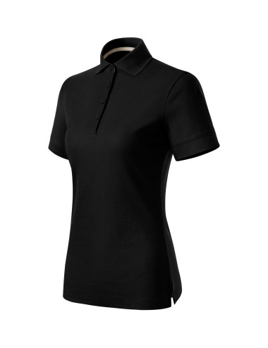Koszulka polo damska Malfini Prime (GOTS) 235 czarna - P&M