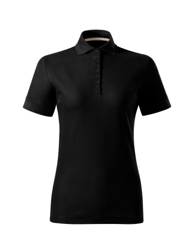 Koszulka polo damska Malfini Prime (GOTS) 235 czarna - P&M