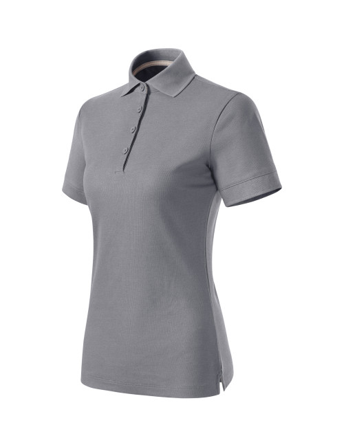 Prime (GOTS) 235 graues MALFINI Damen-Poloshirt, angenehme Farbe