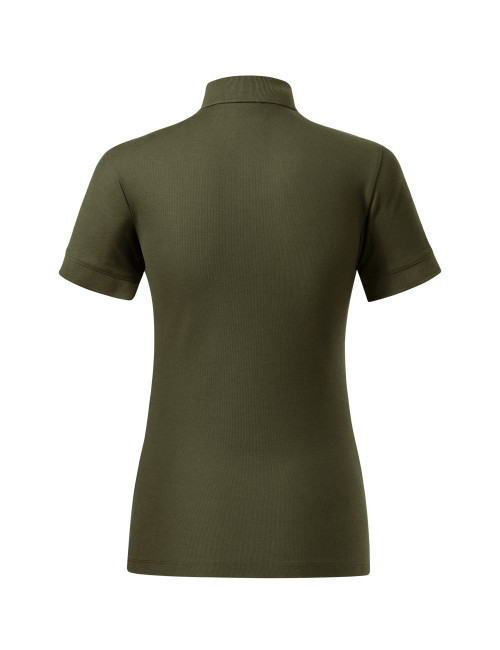 Prime (GOTS) 235 military military Women`s polo shirt MALFINI embroidery