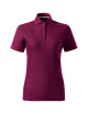 Prime (GOTS) 235 Weißes Damen-Poloshirt mit MALFINI-Firmenlogo-Aufdruck