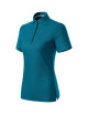 Prime (GOTS) 235 benzinblaues MALFINI Damen-Poloshirt mit Firmenaufdruck