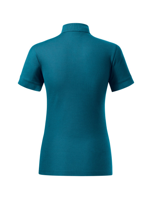 Prime (GOTS) 235 benzinblaues MALFINI Damen-Poloshirt mit Firmenaufdruck