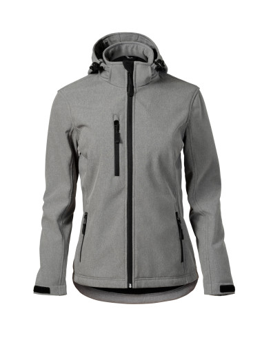 Damen-Softshelljacke Performance 521 dunkelgrau meliert Malfini