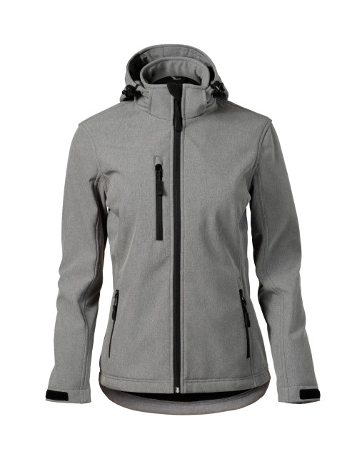 Damen-Softshelljacke Performance 521 dunkelgrau meliert Malfini