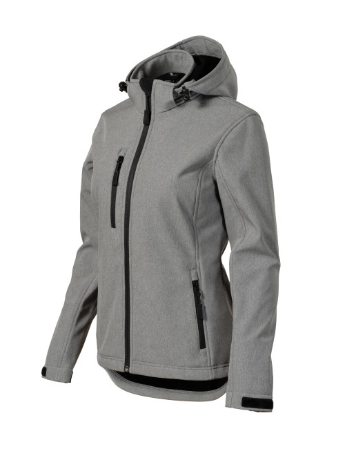 Damen-Softshelljacke Performance 521 dunkelgrau meliert Malfini