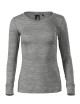 Malfini Women's Merino Rise LS Shirt Dark Gray Melange