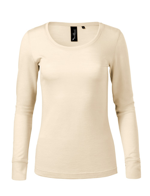Koszulka damska Merino rise ls 160 migdałowy Malfini premium