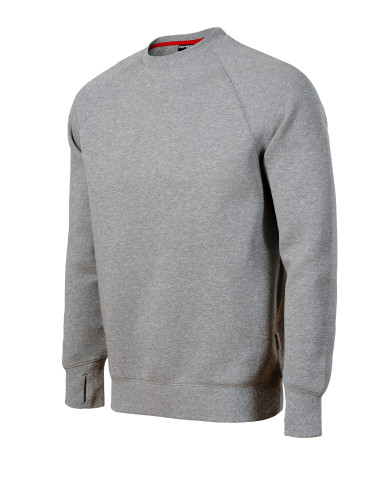 Herren-Sweatshirt Vertex W42, dunkelgrau meliert, Malfini Rimeck