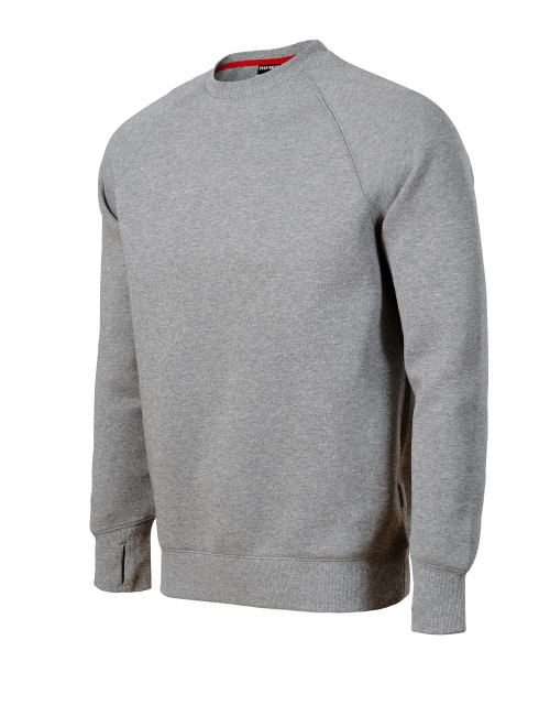 Herren-Sweatshirt Vertex W42, dunkelgrau meliert, Malfini Rimeck