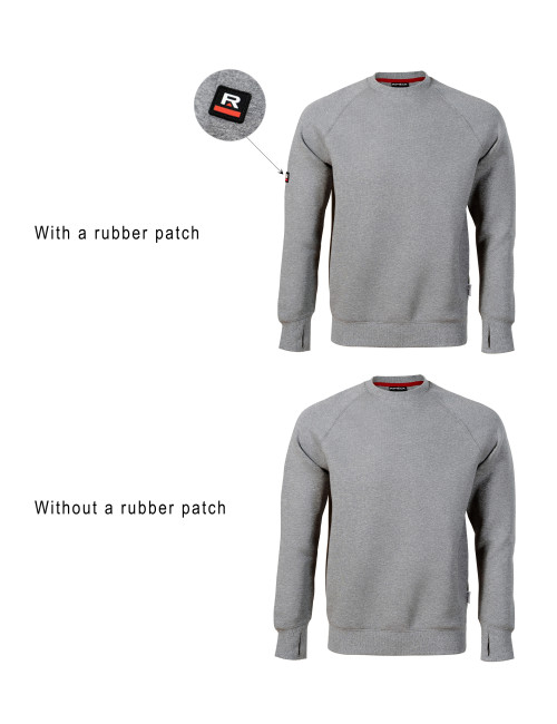 Herren-Sweatshirt Vertex W42, dunkelgrau meliert, Malfini Rimeck