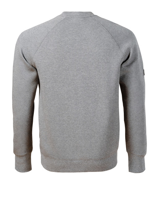 Herren-Sweatshirt Vertex W42, dunkelgrau meliert, Malfini Rimeck