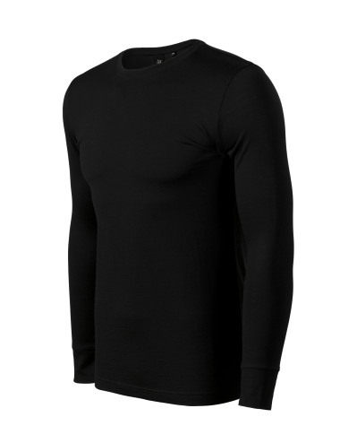 Merino rise ls 159 men`s T-shirt black Malfini premium