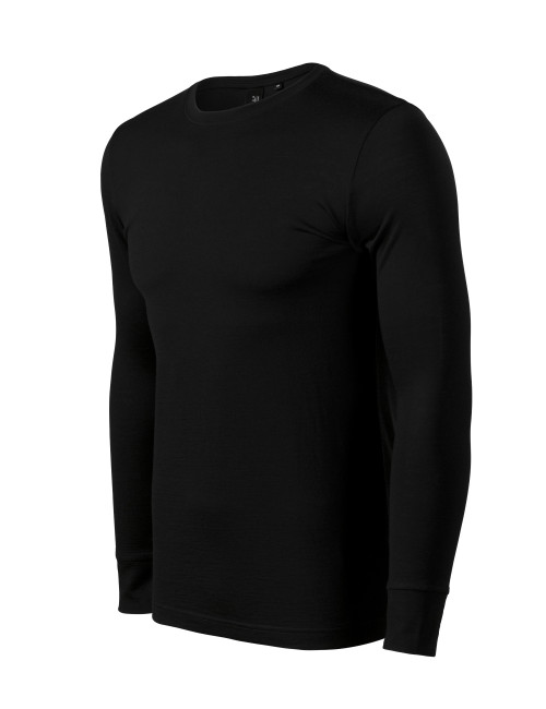 Merino rise ls 159 men`s T-shirt black Malfini premium