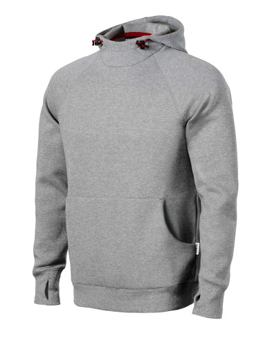Herren Vertex Kapuzenpullover W43 dunkelgrau meliert Malfini Rimeck