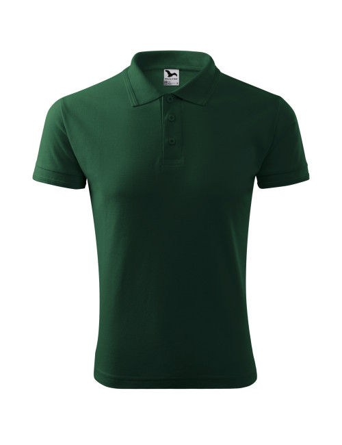 Pique polo 203 dark green Malfini men`s polo shirt