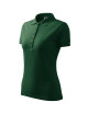Pique Polo 210 dunkelgrünes Malfini Damen-Poloshirt