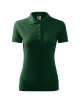 Pique Polo 210 dunkelgrünes Malfini Damen-Poloshirt