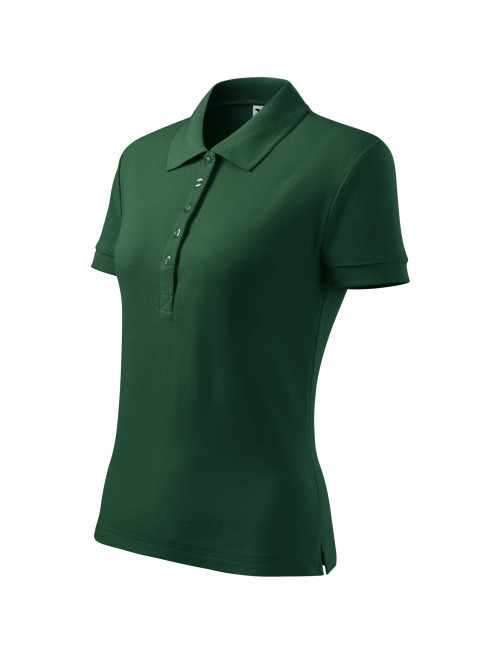 Women`s polo shirt Cotton heavy 216 dark green Malfini