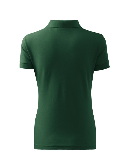 Women`s polo shirt Cotton heavy 216 dark green Malfini
