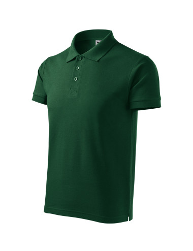 Herren-Poloshirt Cotton Heavy 215 dunkelgrün Malfini
