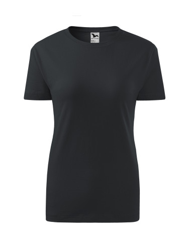 Klassisches neues 133 ebenholzgraues Malfini-Damen-T-Shirt