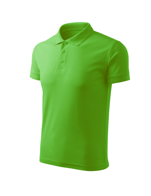 Pique polo free F03 men`s polo shirt green apple Malfini