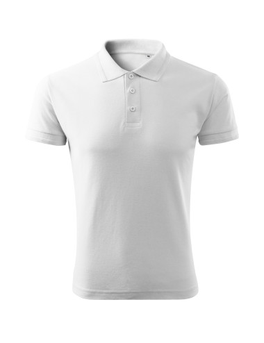 Pique Polo Free F03 Herren-Poloshirt, weiß, Malfini