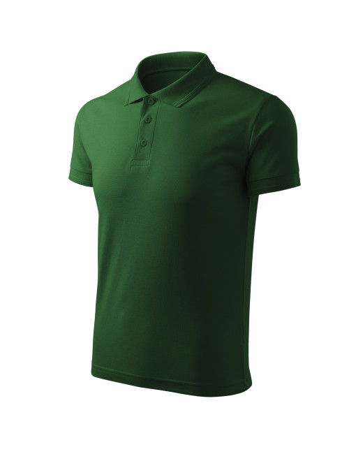Pique polo free F03 men`s polo shirt, bottle green Malfini