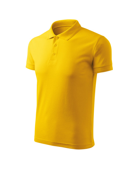 Pique polo free F03 men`s polo shirt, Malfini yellow