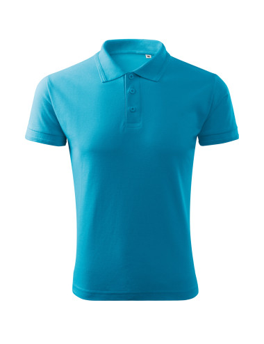 Pique polo free F03 men`s polo shirt, turquoise Malfini