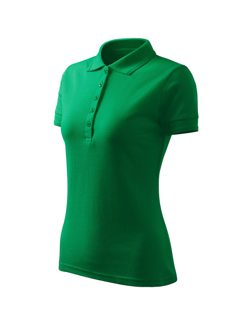 Pique polo free F10 women`s polo shirt, Malfini grass green