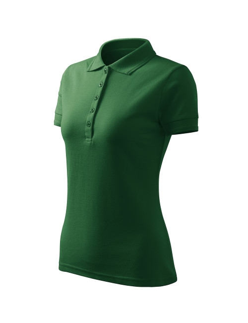 Pique polo free F10 women`s polo shirt, bottle green Malfini