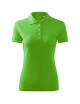 Pique polo free F10 green apple Malfini women`s polo shirt