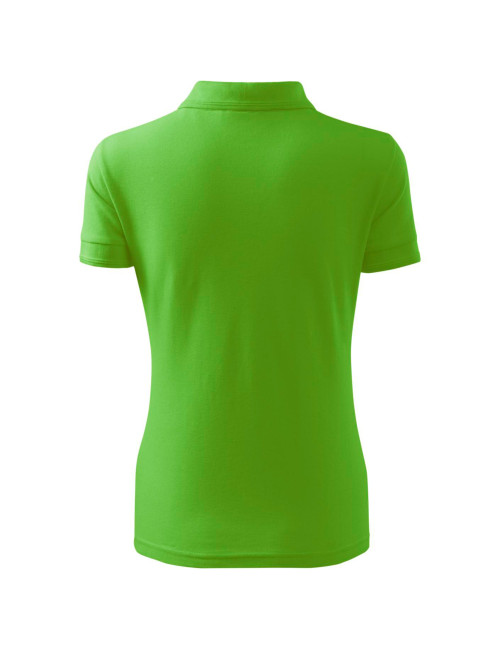 Pique polo free F10 green apple Malfini women`s polo shirt