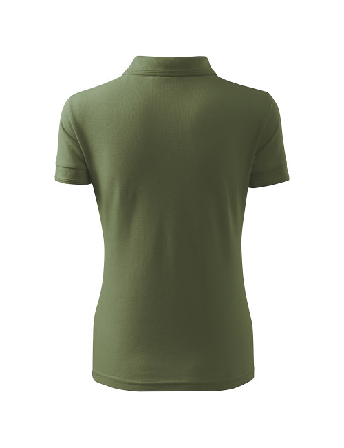 Pique polo free F10 khaki Malfini women`s polo shirt