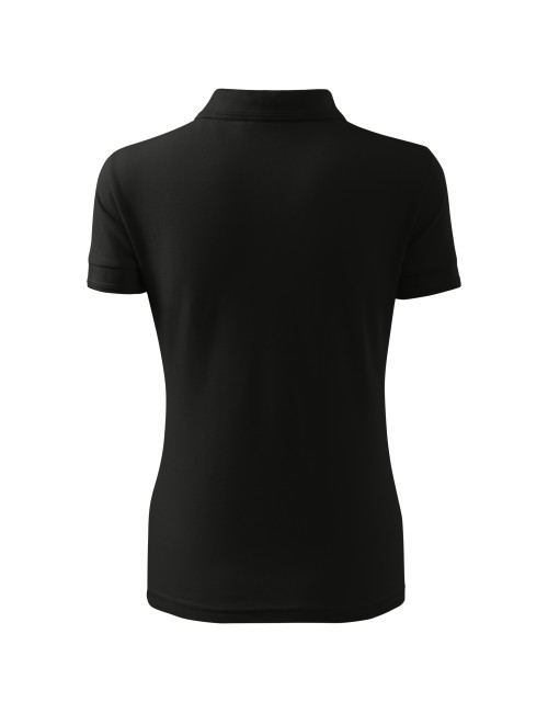 Pique Polo Free F10 Damen-Poloshirt, schwarz Malfini