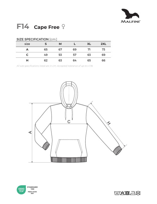 Bluza damska Cape free F14 turkus Malfini