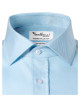 Journey 265 slant blue/white Malfini premium women`s shirt