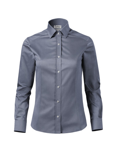 Journey 265 Storm Grey Melange Malfini Premium Damenhemd