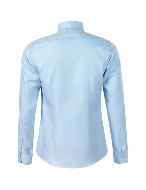 Journey 264 slant blue/white Malfini premium men`s shirt