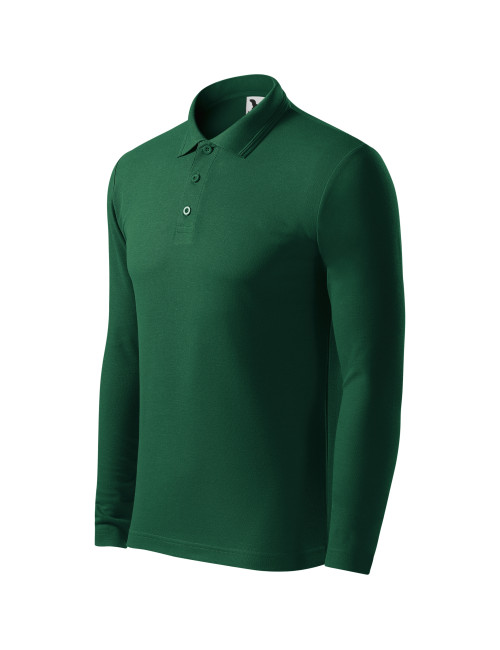 Herren-Poloshirt Pique Polo LS 221 dunkelgrün Malfini