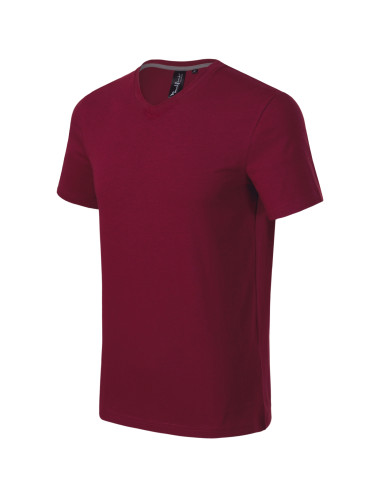 Malfini Action V-neck Men's T-shirt Garnet