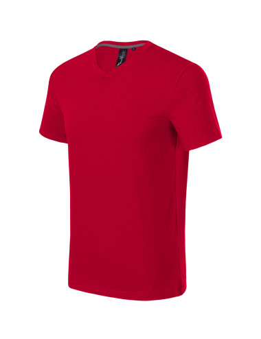 Action v-neck 700 formula red Malfini premium men`s T-shirt