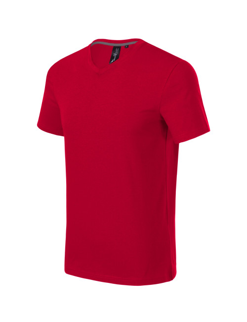 Action v-neck 700 formula red Malfini premium men`s T-shirt