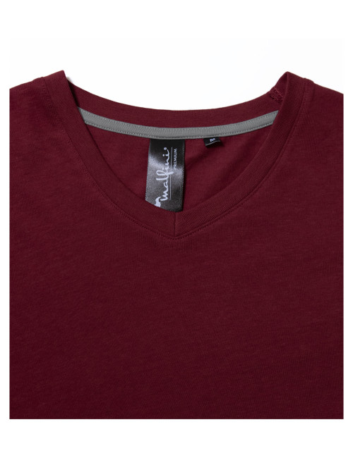 Action v-neck 700 formula red Malfini premium men`s T-shirt