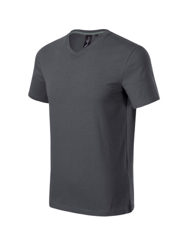 Koszulka męska Action v-neck 700 light anthracite Malfini premium