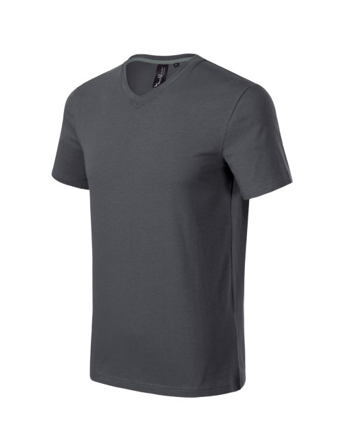 Koszulka męska Action v-neck 700 light anthracite Malfini premium