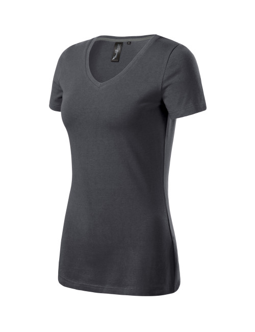 Women`s Action v-neck 701 light anthracite Malfini premium T-shirt